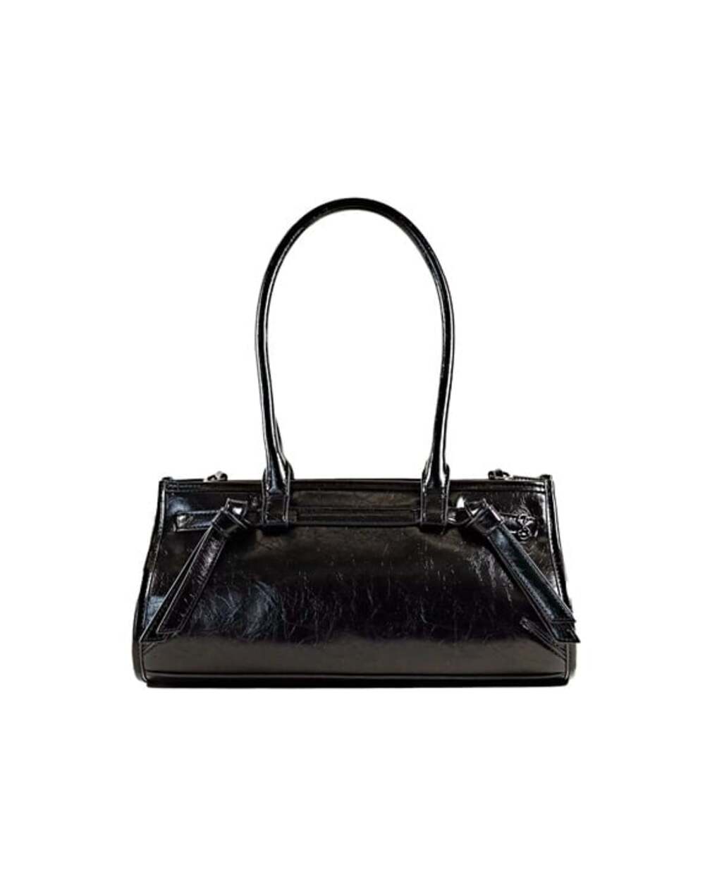 Sam & Libby Onyx Women's Belted Satchel Bag in Black (MSRP $98)